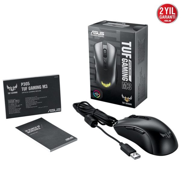 ASUS TUF Gaming M3 RGB Gaming Mouse (90MP01J0-B0UA00)Ayrıştır