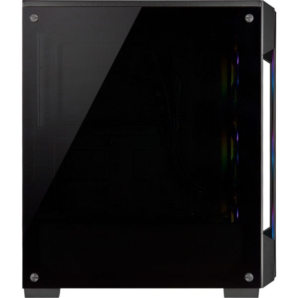 CORSAIR iCUE 220T RGB Tempered Glass USB 3.1 Siyah Mid Tower Kasa