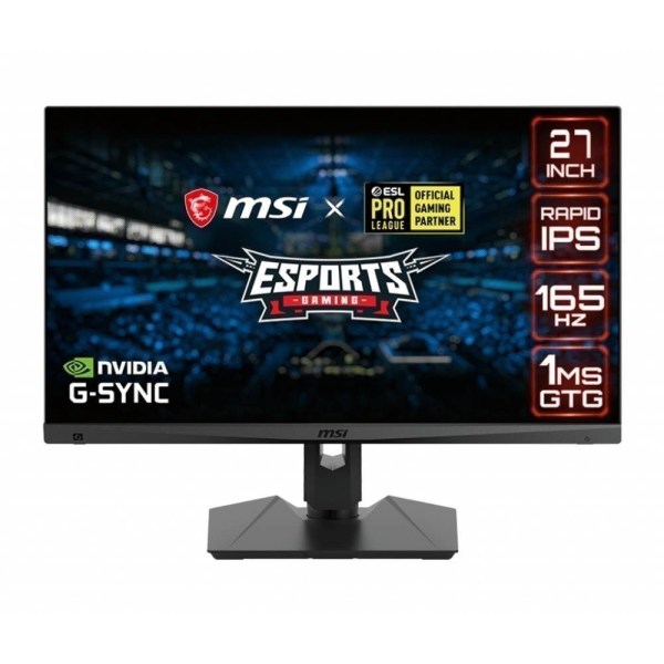 Msi 27 Optix Mag274qrf Qd 165hz 1ms 2xhdmi Dp G Sync Ips Wqhd Gaming Monitor