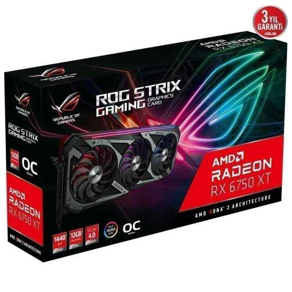 Asus Rog Strix Radeon Rx 6750 Xt 12gb Oc Gddr6 192bit Ekran Karti 12
