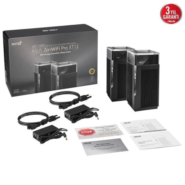 Asus Zenwifi Xt12 Wifi6 Gaming Kablosuz Ag Dagitim Mesh Sistemi 2 Li Paket 8
