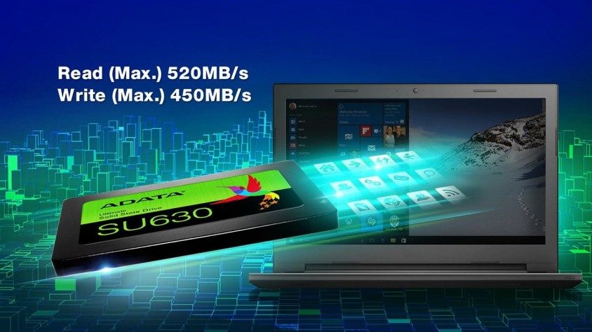 ADATA 480GB SU630 SATA 3.0 2.5" Disk (520MB Okuma / 450MB Yazma)