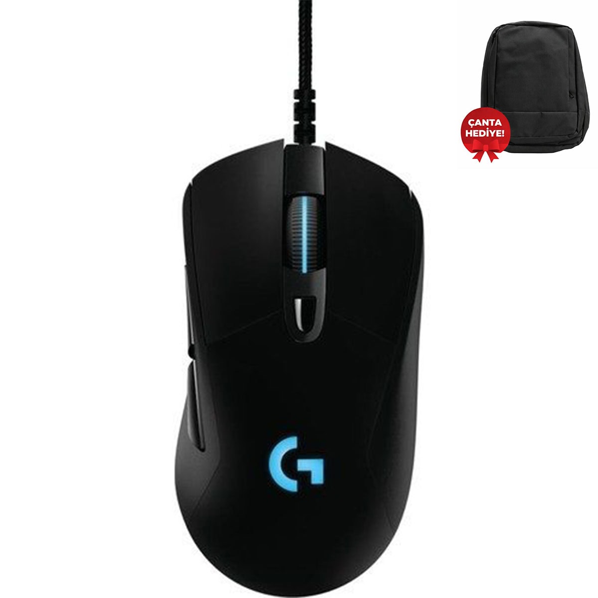 Logitech G403 Hero Rgb Kablolu Siyah Gaming Mouse (910 005633) – Çanta Hediyeli 1