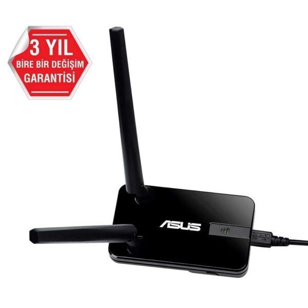 ASUS USB-N14 Yüksek Çekim Çift Antenli Kablosuz USB Adaptör