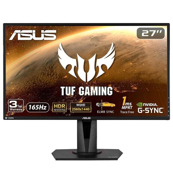 Asus Tuf Gaming Vg27aq 27 Inc 165hz 1ms Wqhd G Sync Ips Gaming Monitor Y