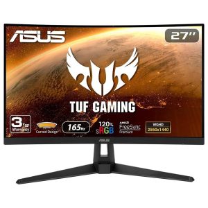 Asus Tuf Gaming Vg27wq1b 27 Inc 165hz 1ms Va Freesync Qhd Curved Gaming Monitor Y