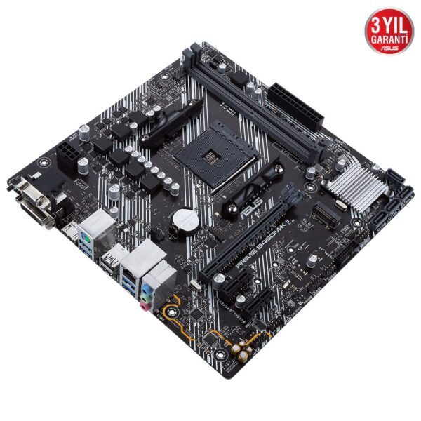ASUS PRIME B450M-K II AMD AM4 4400MHz (OC) DDR4 VGA DVI-D HDMI M.2 mATX Anakart