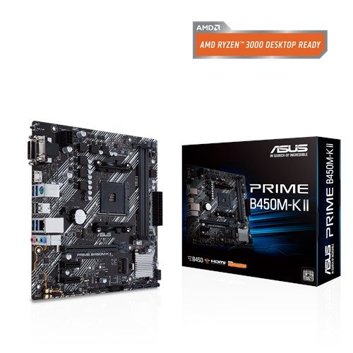 Asus Prime B450M-K II AMD AM4 4400MHz (OC) DDR4 Vga DVI HDMI M.2 mATX Anakart