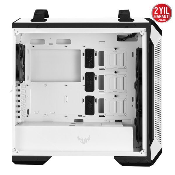 Asus tuf gaming gt501 white edition rgb tempered glass mid tower kasa