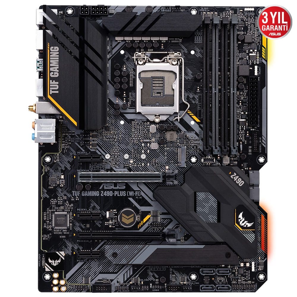 ASUS TUF GAMING Z490-PLUS WI-FI 4600MHz(OC) DDR4 Soket 1200 M.2