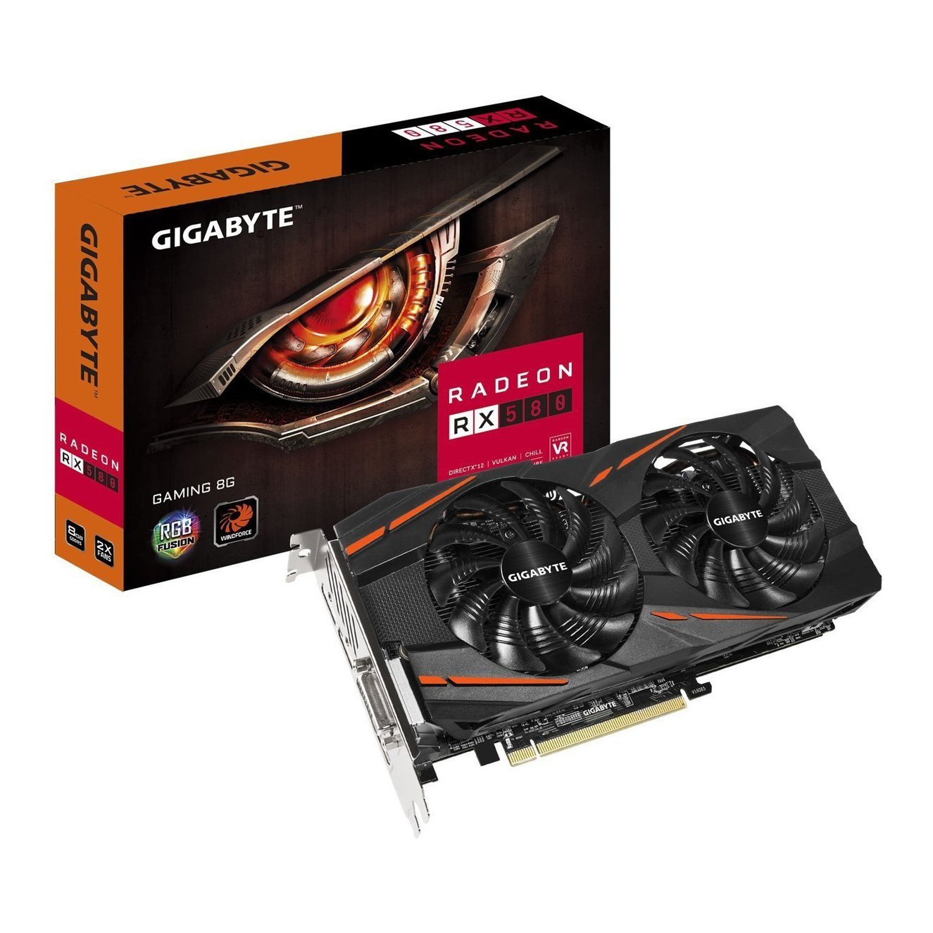 GIGABYTE RX 580 GAMING 8GB DDR5 256 bit AMD Radeon Ekran Kartı