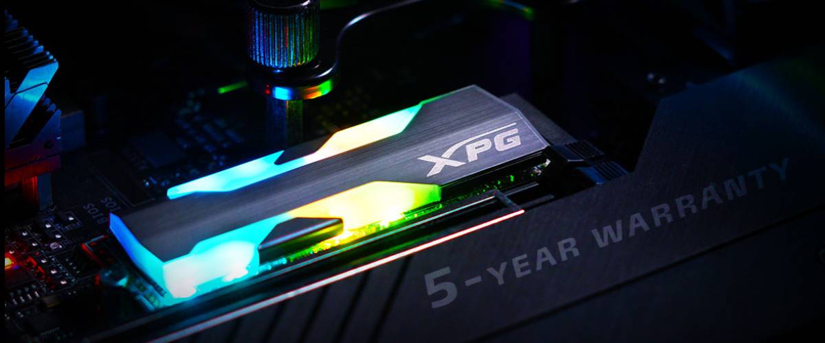 XPG 500GB SPECTRIX S20G RGB PCIe Gen3x4 M.2 SSD (2500MB/1800MB )