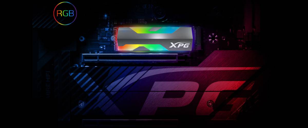 XPG 1TB SPECTRIX S20G RGB PCIe Gen3x4 M.2 SSD (2500MB/1800MB)