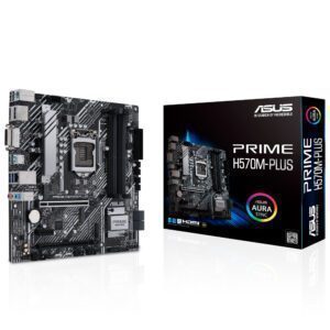 ASUS PRIME H570M-PLUS 4600MHz(OC) DDR4 Soket 1200 M.2 HDMI DP ATX Anakart