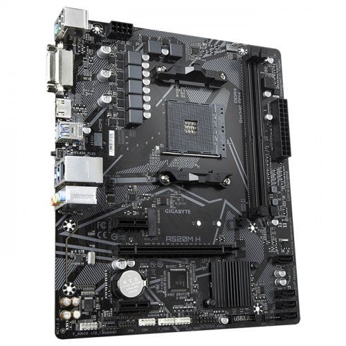 GIGABYTE A520M H AMD A520 Soket AM4 DDR4 5100(OC)MHz mATX Anakart