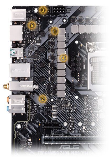 ASUS TUF GAMING Z490-PLUS WI-FI 4600MHz(OC) DDR4 Soket 1200 M.2 HDMI DP ATX Anakart