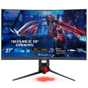 Asus 27 Xg27wq 1ms 165hz Freesync Wqhd Curved Gaming Monitor Y