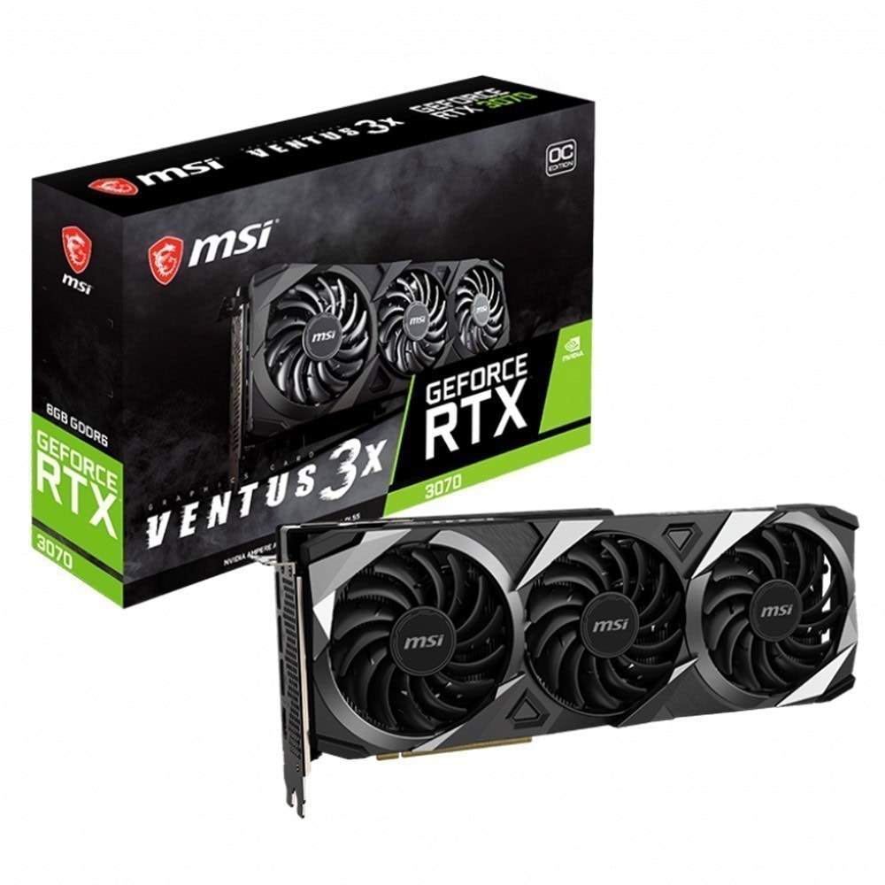 Msi Geforce Rtx 3070 Ventus 3x Oc 8gb Gddr6 256 Bit Ekran Karti