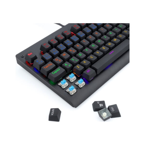 Redragon K568r Dark Avenger Blue Switch Mekanik Rgb Turkce Q Gaming Klavye 3