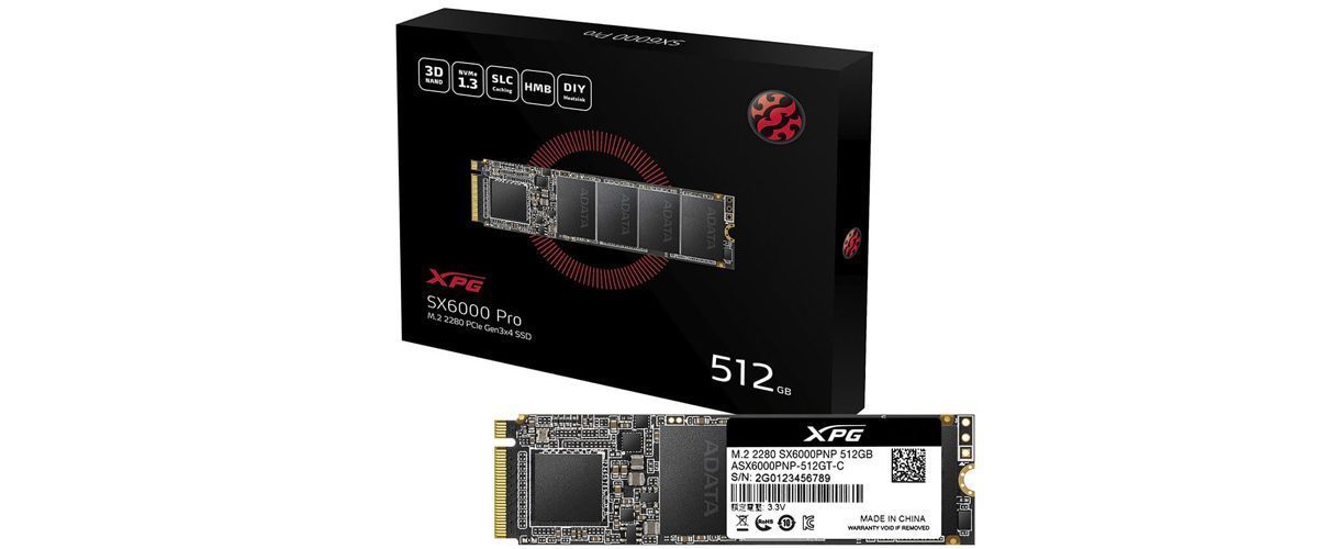 XPG 512GB SX6000 PRO NVMe M.2 SSD (2100MB Okuma / 1400MB Yazma)