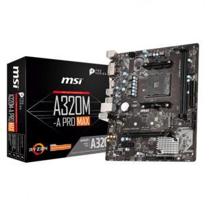 Msi A320m A Pro Max 3200mhzoc Ddr4 Soket Am4 M 2 Matx Anakart