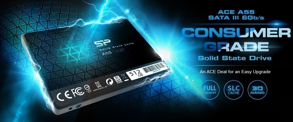 SILICON POWER 512GB ACE A55 SATA 3.0 2.5" SSD (560MB Okuma / 530MB Yazma)