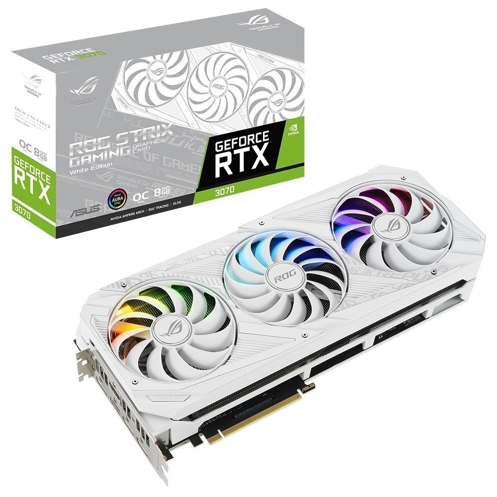 ASUS ROG STRIX GeForce RTX 3070 White Edition OC 8GB GDDR6 256 Bit