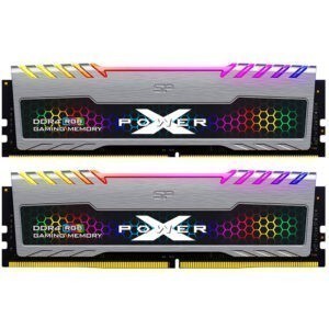 Silicon Power 16gb 2x8gb Xpower Turbine Rgb Gri 3200mhz Cl16 Ddr4 Dual Kit Ram