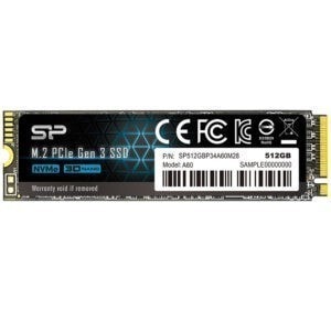 Silicon Power 512gb P34a60 Nvme M 2 Ssd 2200mb Okuma 1600mb Yazma
