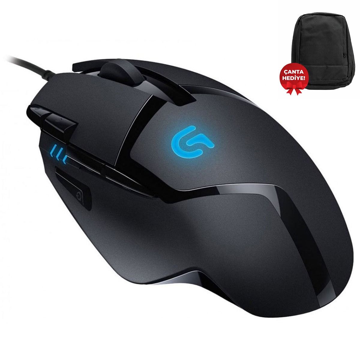 Logitech G402 Hyperion Fury 4.000 Dpi Ultra Hızlı 500 Ips Gaming Mouse (910 004068) – Çanta Hediyeli 1