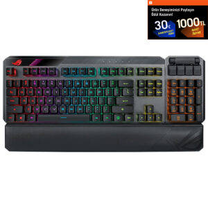 Asus Rog Claymore Ii Modüler Tkl Rx Red Switch Rgb Kablosuz Türkçe Mekanik Gaming Klavye 1