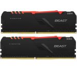 Kingston 16GB (2x8GB) Beast RGB Siyah 3600MHz CL17 DDR4 Dual Kit Ram
