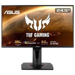 Asus Tuf Gaming Vg258qm 24 5 Inc 280hz 0 5ms Full Hd G Sync Tn Gaming Monitor