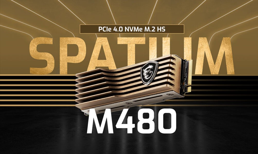 MSI SPATIUM M480 PCIe 4.0 NVMe M.2 1TB HS SSD (7000MB Okuma / 5500MB Yazma)