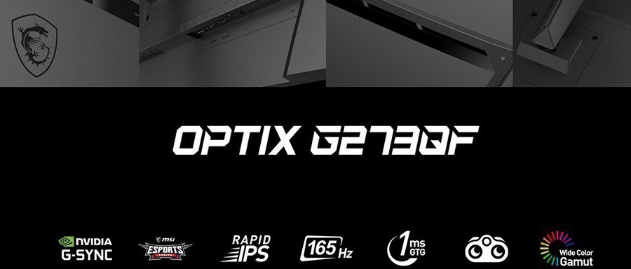 MSI 27" OPTIX G273QF 165Hz 1ms DP 2xHDMI IPS WQHD G-Sync Compatible Gaming Monitör