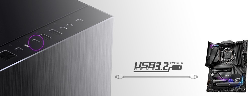 MSI MPG SEKIRA 100R ARGB Tempered Glass USB 3.2 Mid Tower Kasa