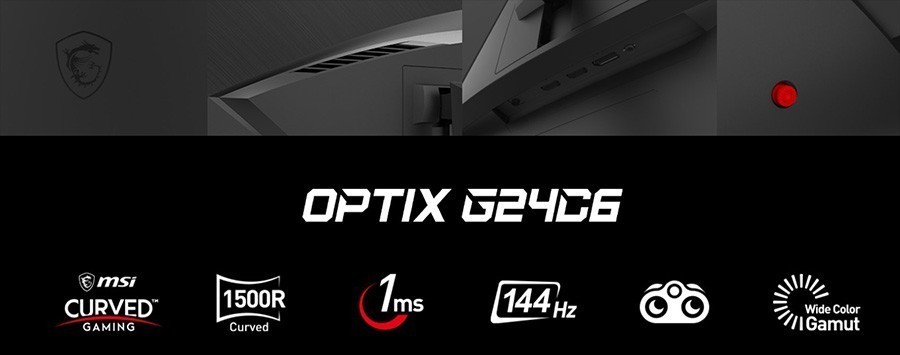 MSI 24" OPTIX G24C6 144Hz 1ms DP 2xHDMI VA FHD FreeSync Gaming Monitör