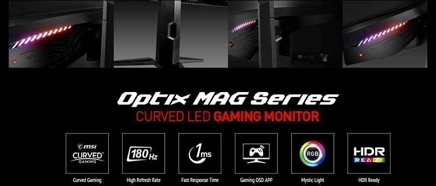 MSI 31.5" OPTIX MAG322CR 180Hz 1ms 2xHDMI DP VA RGB FHD Freesync Curved Gaming Monitör