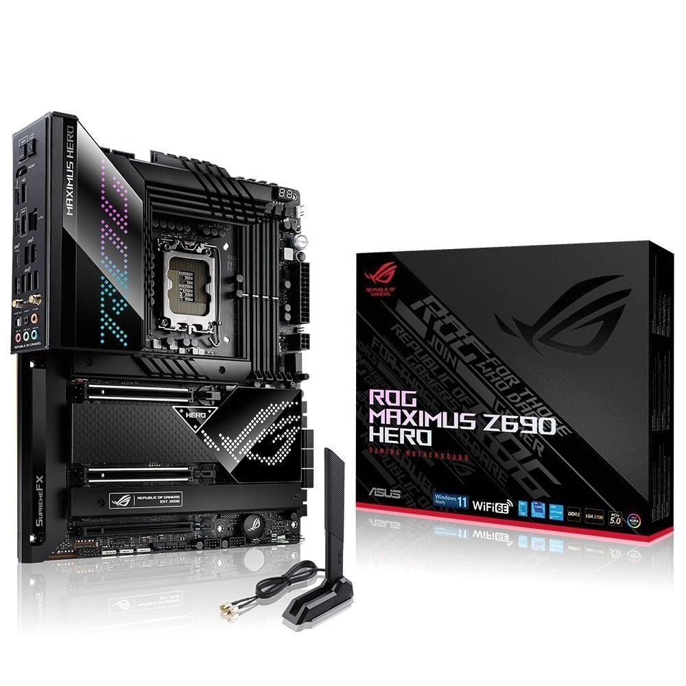 Asus Rog Maximus Z690 Hero 6400mhzoc Ddr5 Soket 1700 M 2 Hdmi Atx Anakart