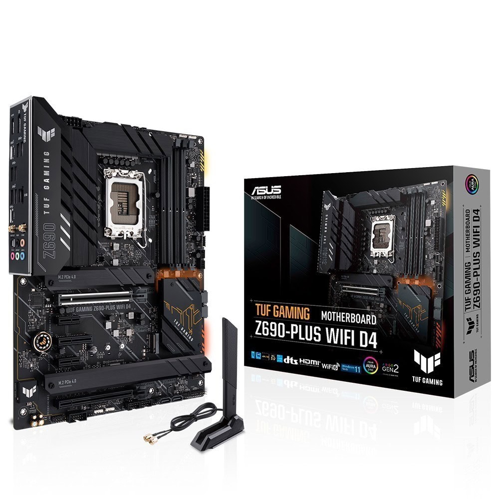 Asus Tuf Gaming Z690 Plus Wifi D4 5333mhzoc Ddr4 Soket 1700 M 2 Hdmi Dp Atx Anakart