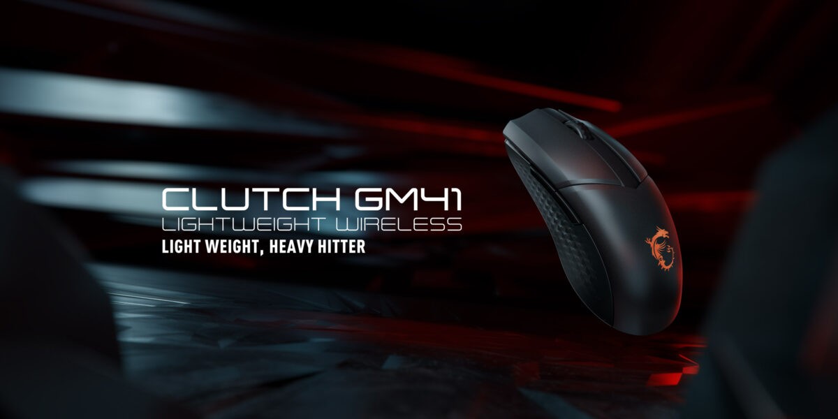 MSI Clutch GM41 Lightweight Wireless RGB Gaming Mouse (CLUTCH GM41 LIGHTWEIGHT)