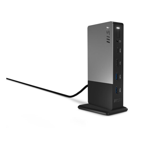 Kablo ve USB girişleriyle dizüstü bilgisayar şarj istasyonu, modern ve işlevsel tasarım, oyun ve ofis kullanımı için uygun.