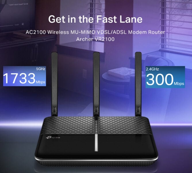 TP-LINK Archer VR2100 AC2100 Wireless MU-MIMO Router – Çok Yönlü Bağlantı, görsel 3