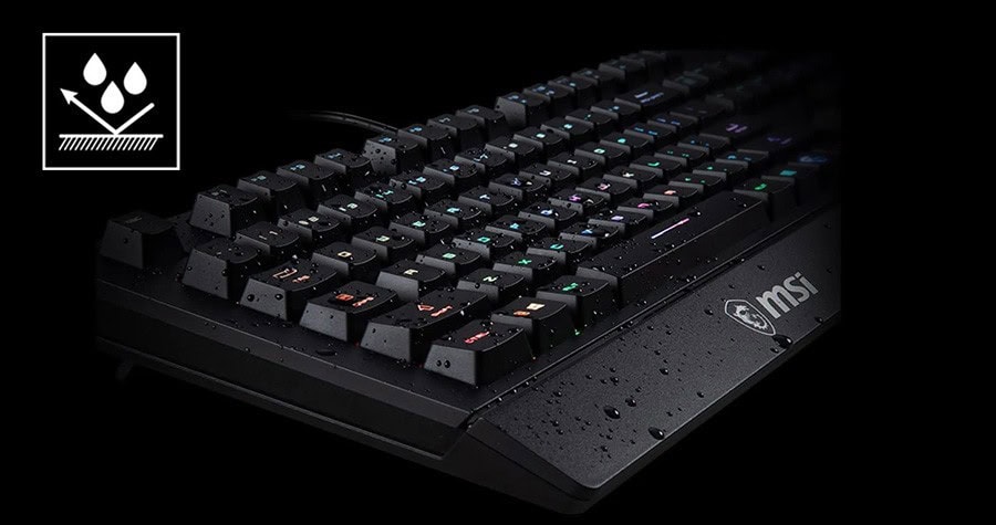 MSI Vigor GK20 US Kablolu Oyuncu Klavye – ARKADAN IŞIKLANDIRMA VE MEDYA KONTROLLERİ İÇİN HOTKEY