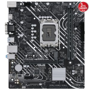 Asus Prime H610m D D4 3200mhz Ddr4 Soket 1700 M 2 Hdmi D Sub Matx Anakart Y1
