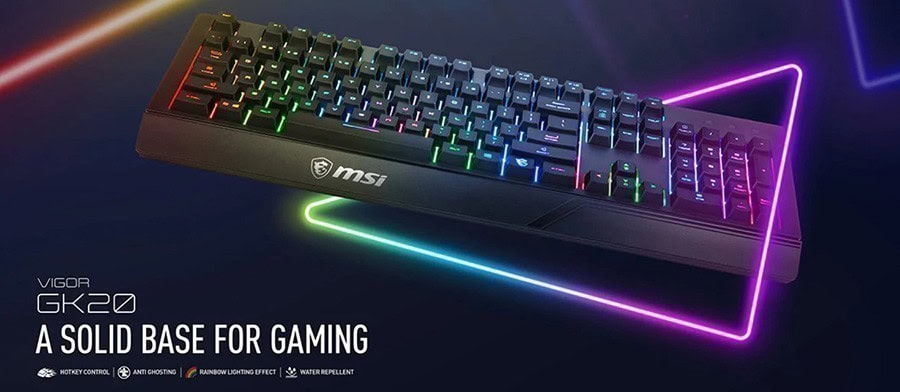 MSI Vigor GK20 US Kablolu Oyuncu Klavye – görsel 1