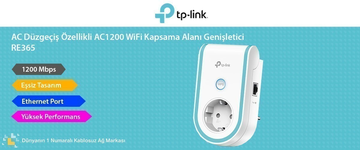 TP-LINK RE365 AC1200 Wi-Fi Menzil Genişletici