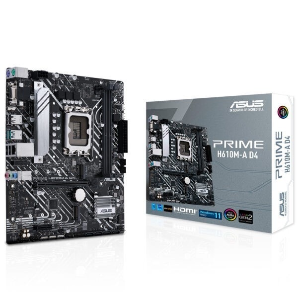 Asus Prime H610m A D4 Intel H610 Soket 1700 Ddr4 3200mhz M 2 Anakart