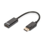Digitus Ak-340400-001-S Dıgıtus Displayport (Dp) - Hdmı Adaptör Kablosu, Dp Erkek - Hdmı Tip A Dişi, 0.1