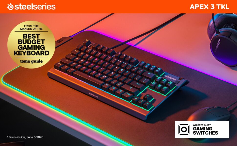 SteelSeries Apex 3 TKL Türkçe RGB Gaming Klavye